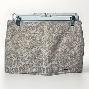 Abercrombie & Fitch Cream Y2K Gold Skirt SIZE 2 Whiny Regency Victorian Vixen